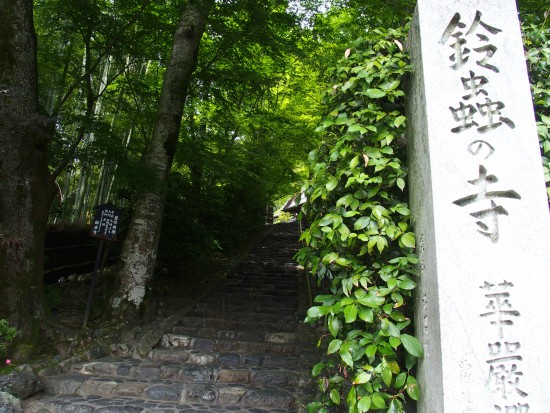 願い事を心に決めて 鈴虫寺 レンタサイクル京都ecoトリップ