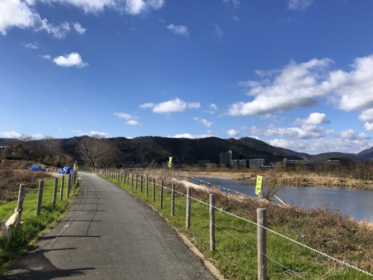 京都市内から自転車で木津川まで