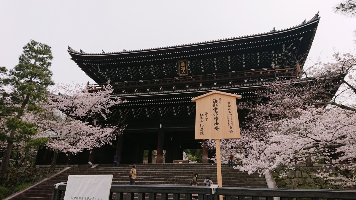 日本最大級の木造建築 知恩院 三門 レンタサイクル京都ecoトリップ